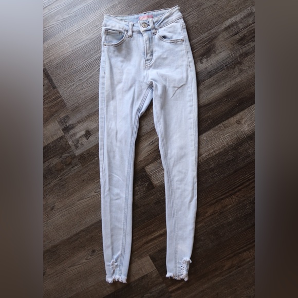 BAMBOO Light Blue Skinny Jeans - Picture 1 of 9
